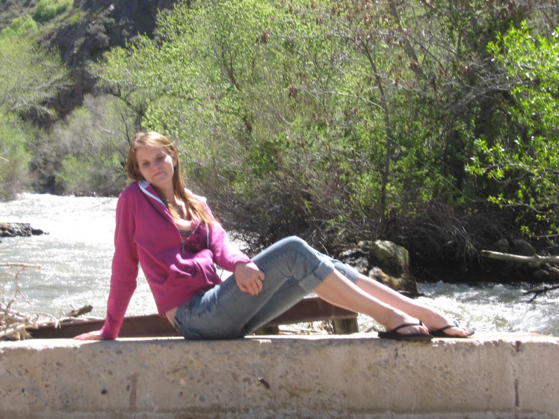 Female model photo shoot of Diamonds Edge in By the river