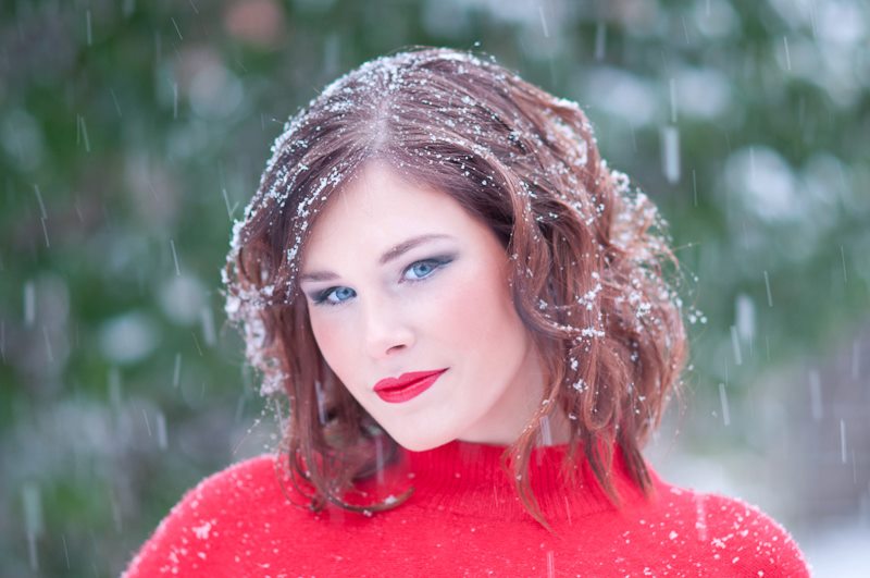Female model photo shoot of Piercing Blue Eyes by KLD Media