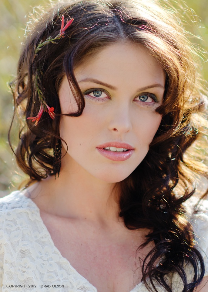 Female model photo shoot of SarrrahG by Brad Olson, makeup by Dori Randall