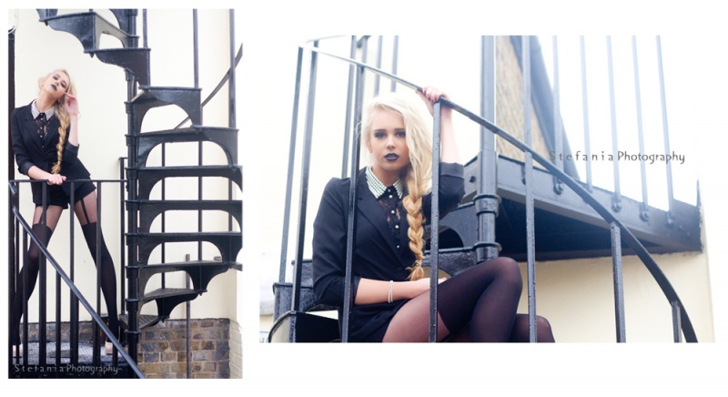 Female model photo shoot of StefaniaC and Laura Jeli in London