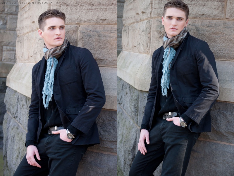 Male model photo shoot of Roman Volostnykh in Downtown Portland, OR