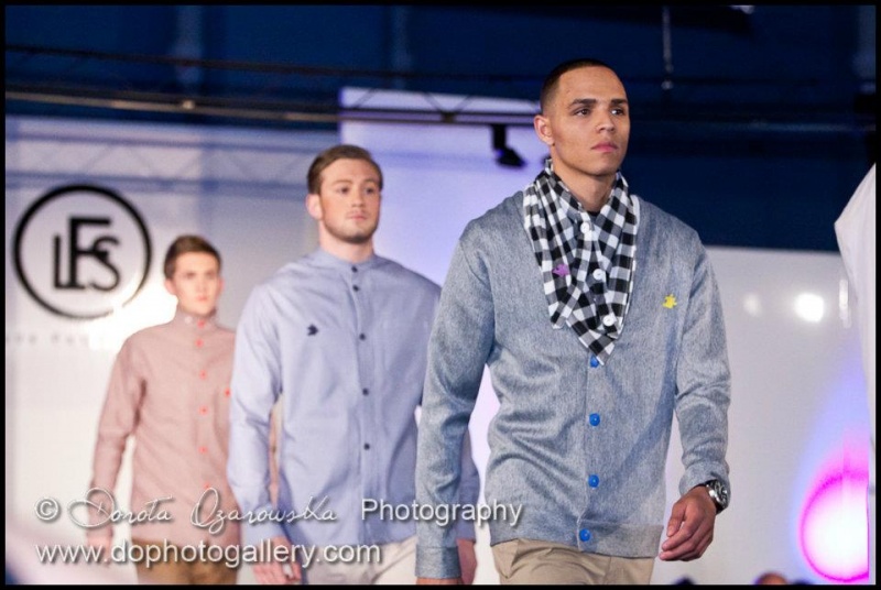 Male model photo shoot of mansa brown in leeds fashion show