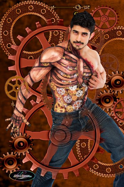 Male model photo shoot of Gaurav Sharma, body painted by Premier Face Painting