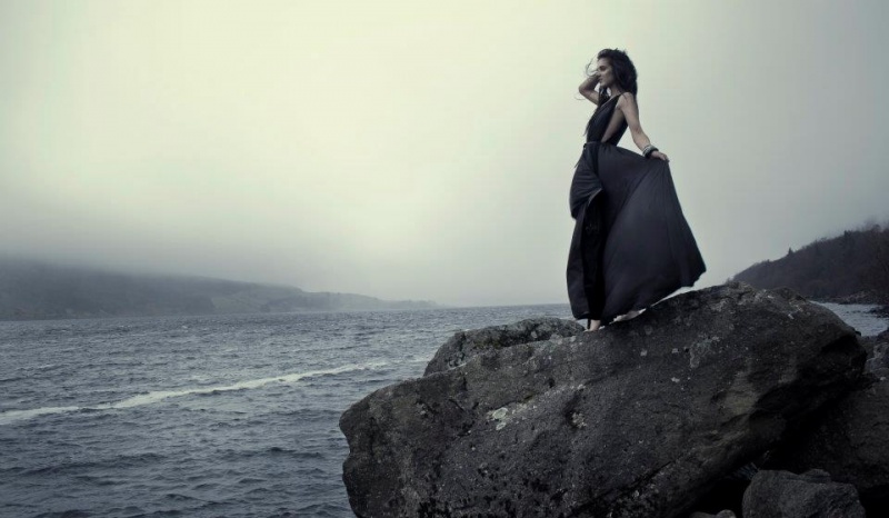 Female model photo shoot of Salleh Sparrow , clothing designed by Rosie Louise Jones