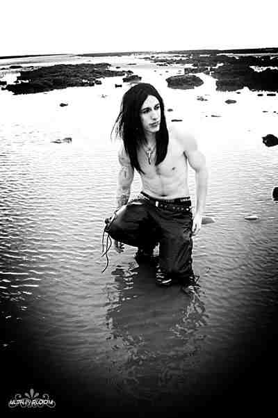 Male model photo shoot of Andy Filth by Lillith in Bloom in Swansea Beach