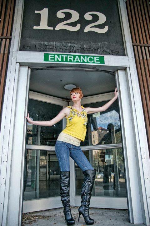 Female model photo shoot of Virginia Carroll in Downtown Jacksonville