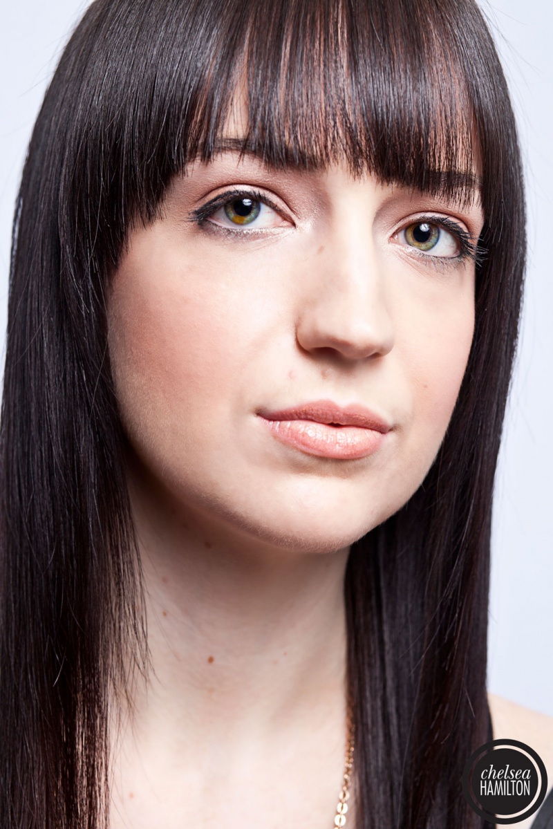 Female model photo shoot of Chelsea Hamilton, makeup by Ali Wehr