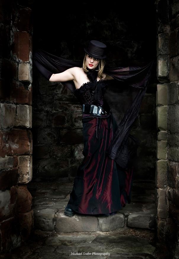 Female model photo shoot of Wildes Opheliac in Corxden Abbey
