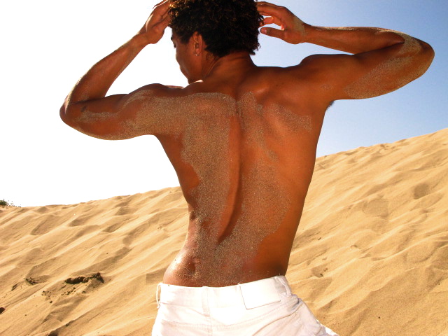 Male model photo shoot of qbomani in Malibu