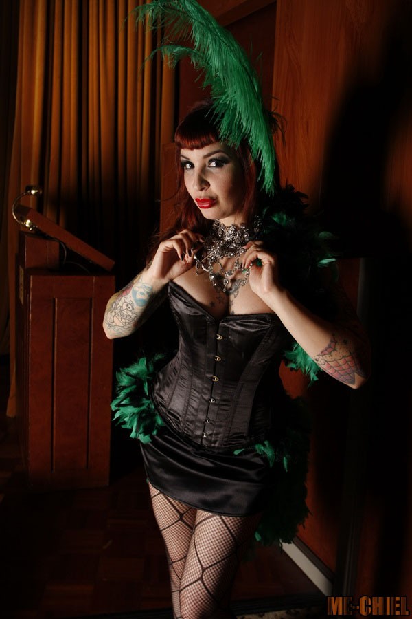 Female model photo shoot of LoveBurlesque and TINA VON NEKRO by Me-Chiel in Rotterdam, Netherlands