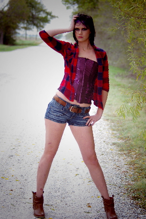 Female model photo shoot of Paige Stephens by I GIVE UP in TX, makeup by Dawniella Powers