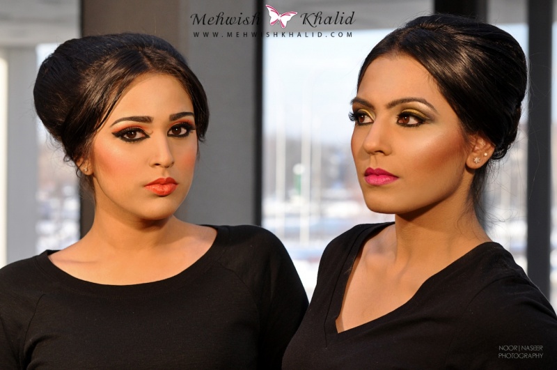 Female model photo shoot of Makeup by Mehwish
