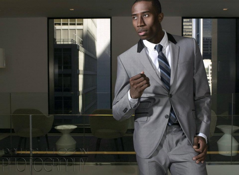 Male model photo shoot of Isaiah Richardson in CBS office
