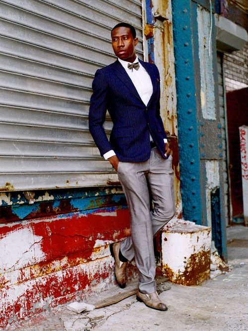Male model photo shoot of Isaiah Richardson in meat market district
