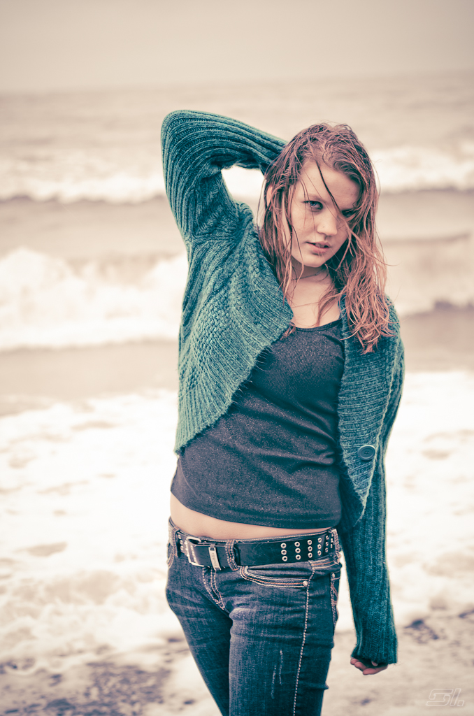 Female model photo shoot of Nika  R by styrene images
