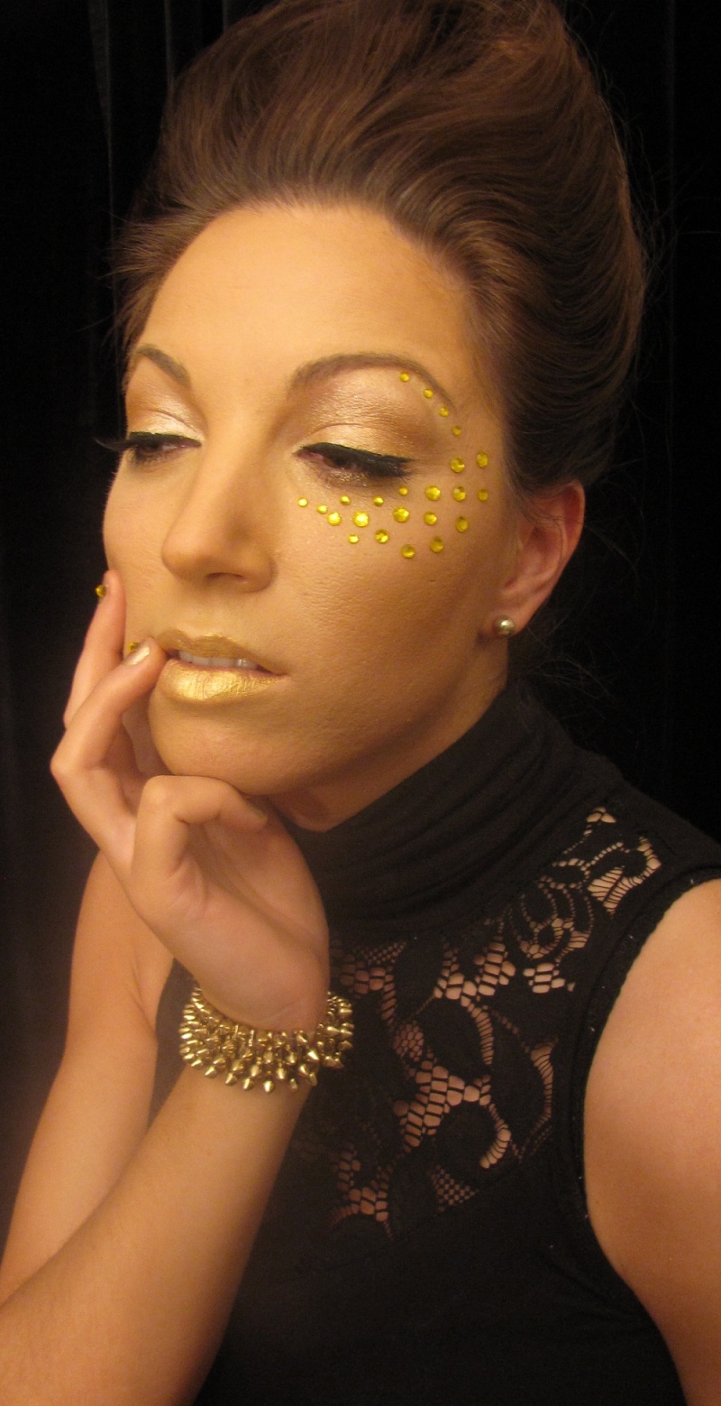 Female model photo shoot of MakeupKat, makeup by MakeupKat