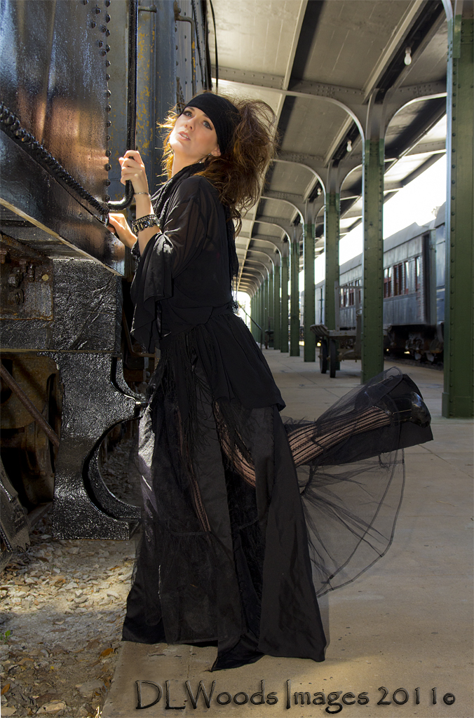 Male model photo shoot of DLWoods Images in Railroad Museum Galveston, Texas