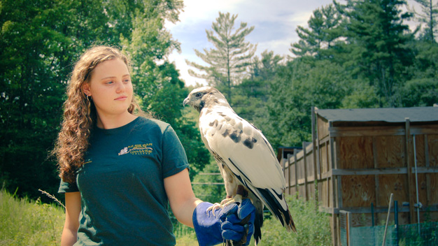 Female model photo shoot of Amanda Simmons in Blue Ridge Wildlife Insitute
