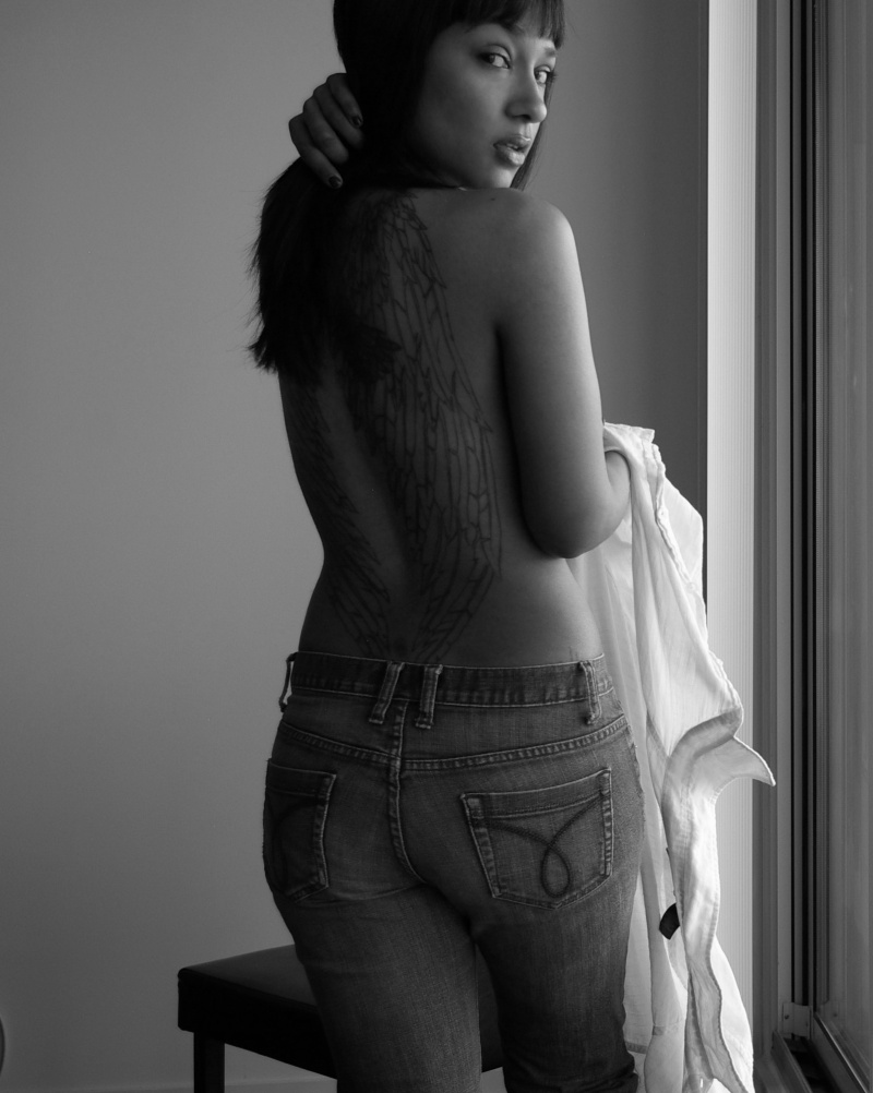 Female model photo shoot of Sabra K Lee by Brooklyn BlackAndWhite in Toronto