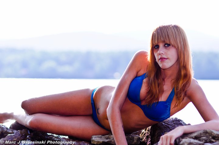 Female model photo shoot of StephieLynn in Onota Lake. PIttsfield, MA.
