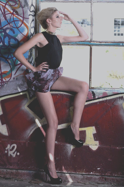Female model photo shoot of Yoonie and Sammy Anderson by Kel Blake in Melbourne, wardrobe styled by Barski Creative