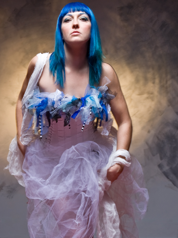 Female model photo shoot of Eva Destruction by Jon Hoadley , wardrobe styled by Sideshow Sam