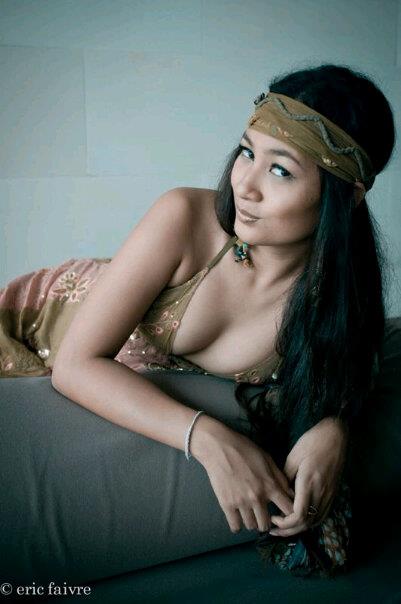 Female model photo shoot of Kenanga in Bali