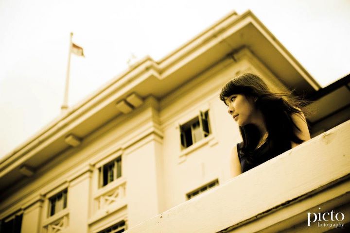 Female model photo shoot of geraldinepoh in Fort Canning