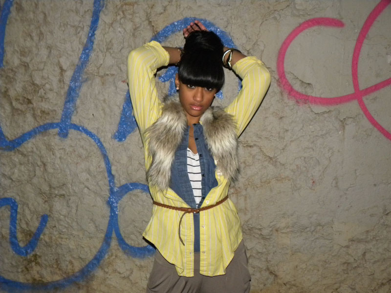 Female model photo shoot of Underground Vision in Bronx, NY