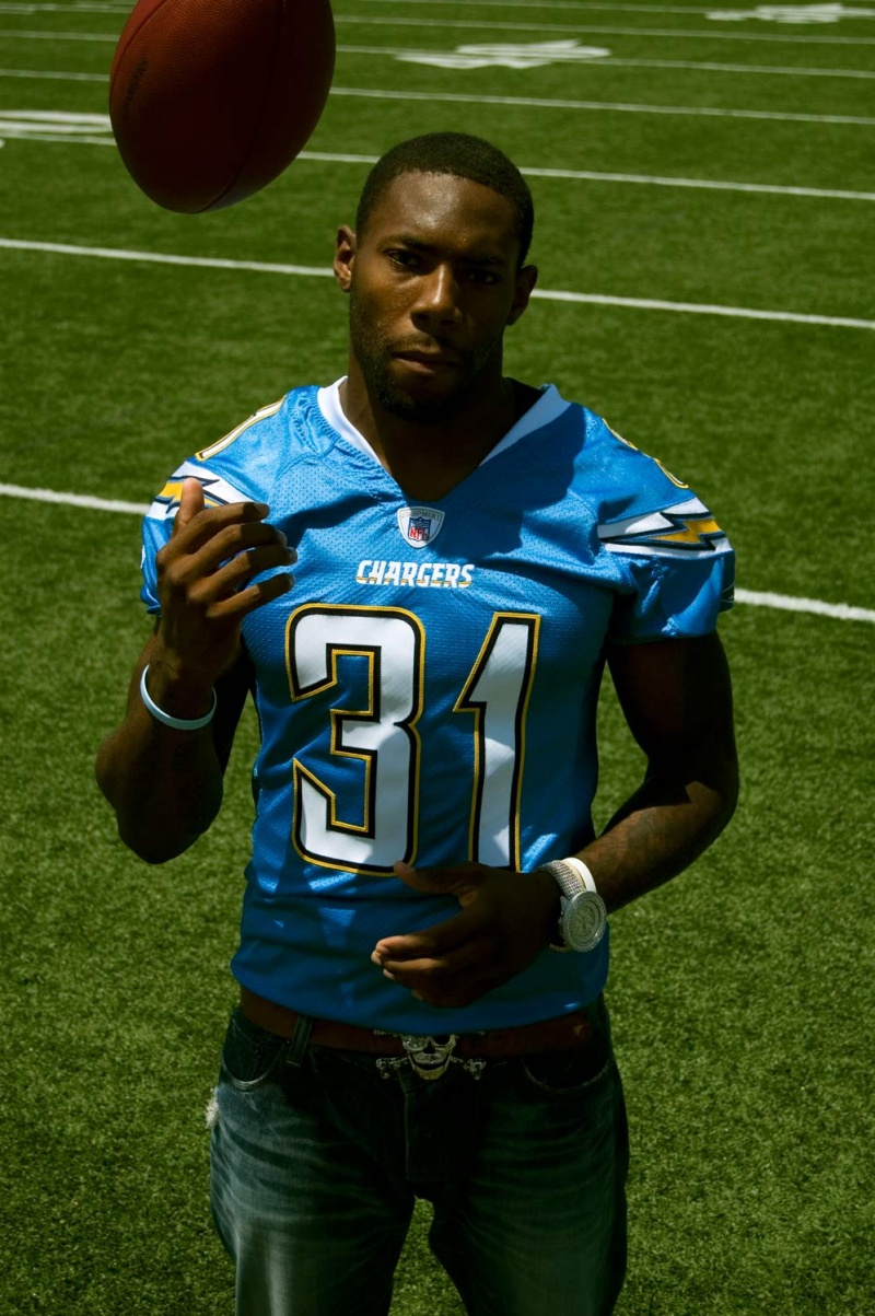 Male model photo shoot of The Lucid Lens in San Diego Chargers, practice stadium: San Diego, CA