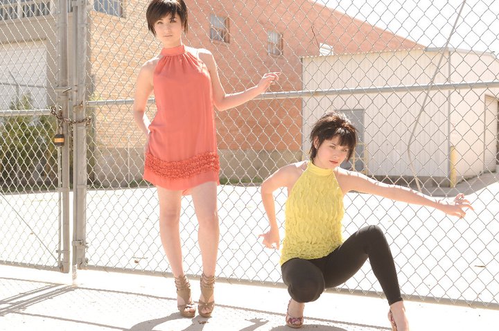 Female model photo shoot of Lupe and Rosy in Outside studio