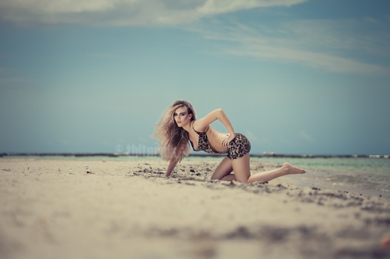 Female model photo shoot of Thiternik in Flic en Flac, Mauritius