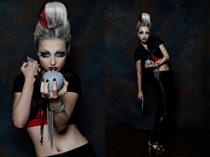 Female model photo shoot of PaulaMay by ursula schmitz, makeup by  Alizee Brouillet