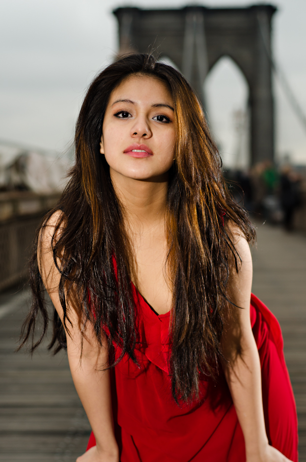 Female model photo shoot of Jasmine Diorio by NJohnston Photography in Brooklyn Bridge