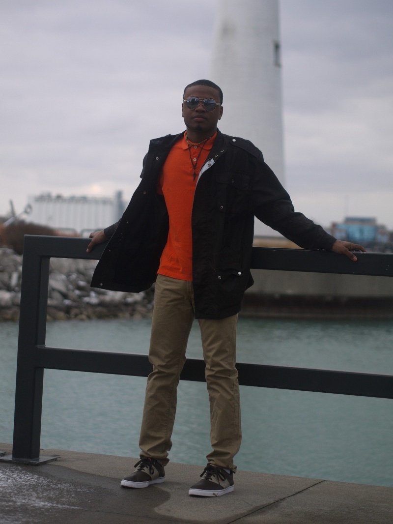 Male model photo shoot of Donny thefabmodel in Downtown Detroit-Lighthouse