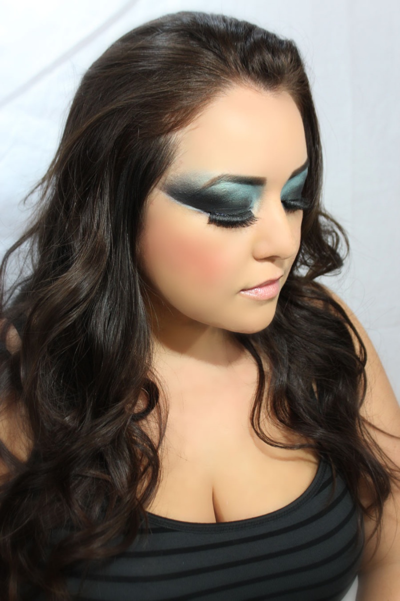 Female model photo shoot of Makeup by SheHasSoul in So Much Soul Studio