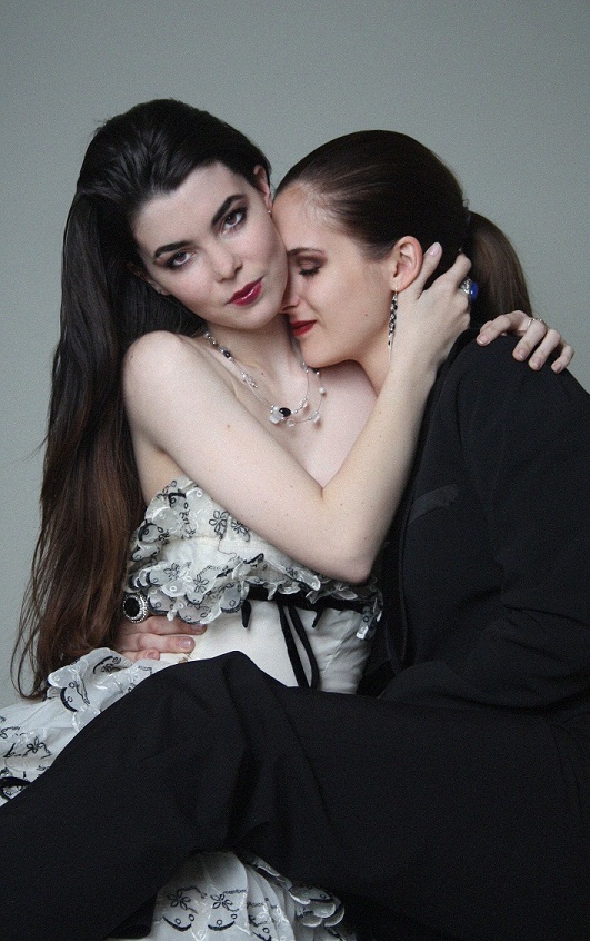Female model photo shoot of Garnet Star and Roezi by Miss B Marie, makeup by Roezi Rebel