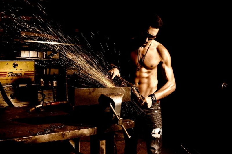 Male model photo shoot of -work for it-