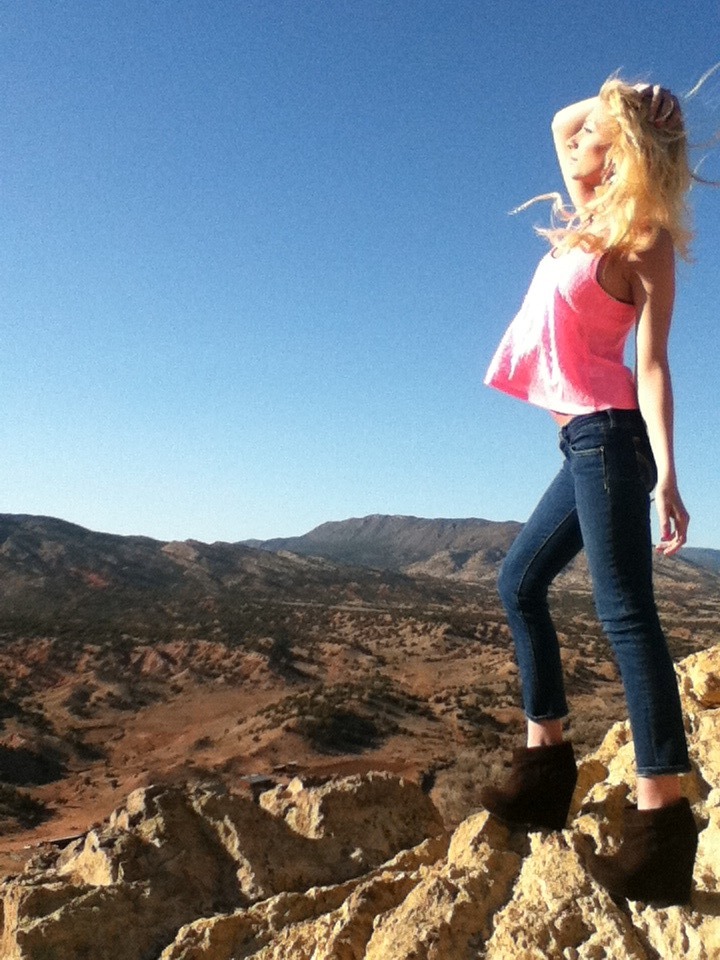 Female model photo shoot of Brittney Storm  in Skyline Drive, Colorado