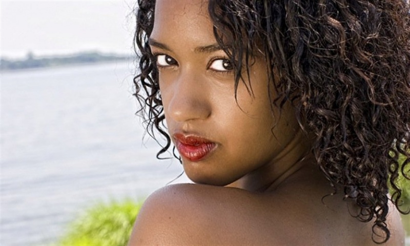 Female model photo shoot of Yeimin Polanco in Orchard Beach, Bronx, NY