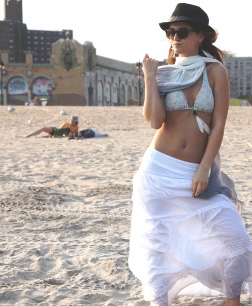 Female model photo shoot of Victoria Kiv in Brighton Beach,NY
