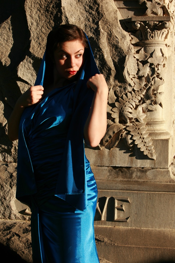 Female model photo shoot of Nicole Scull by Californiazia in Redlands Cemetery