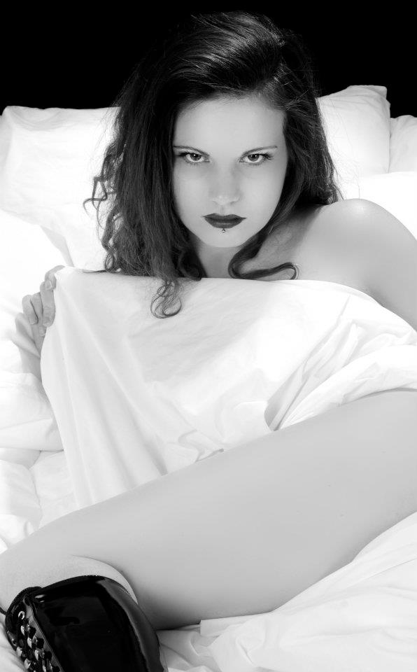 Female model photo shoot of vegas by Sinsational Boudoir 