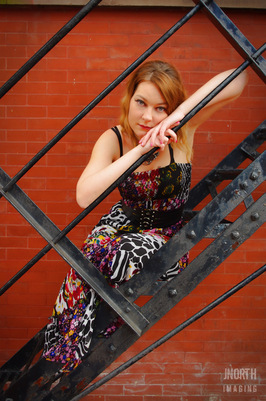 Female model photo shoot of Kristen Rice in Downtown Elgin, IL