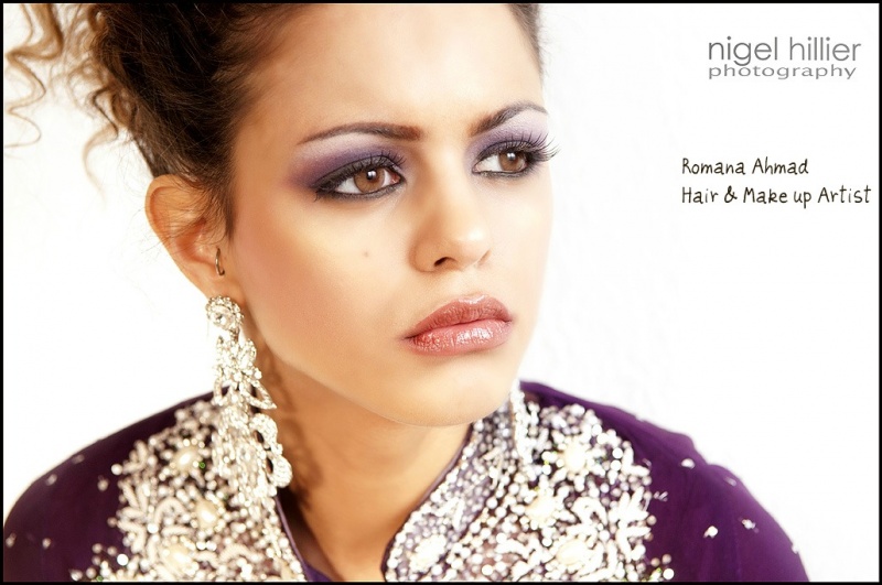 Female model photo shoot of Make up By Romana Ahmad
