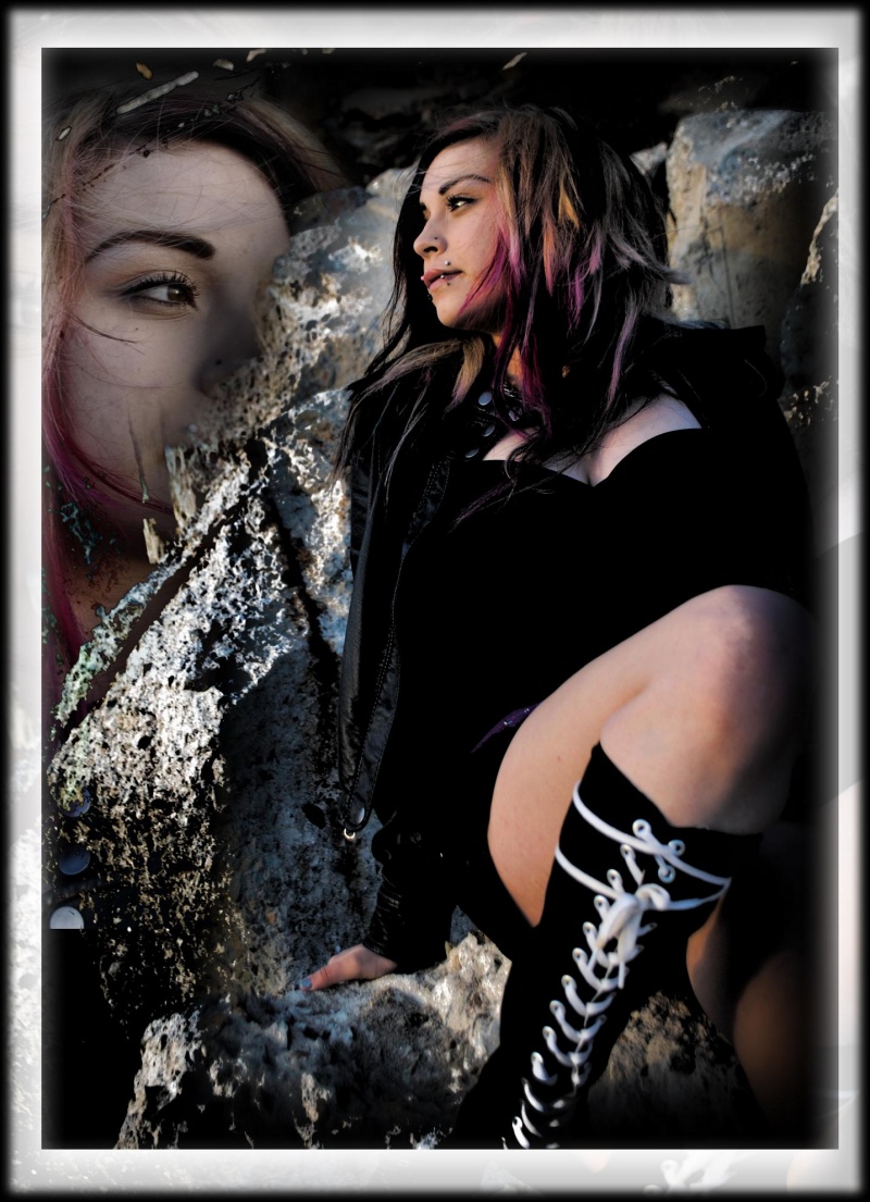 Female model photo shoot of SuicideKitten by N Araiza of SP in PCH - Huntington Beach
