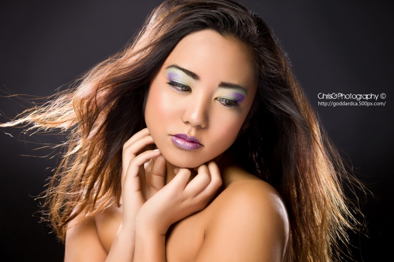 Female model photo shoot of Keanna K Hair Stylist and Mariah F by ChrisG Photography