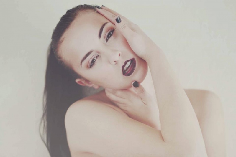 Female model photo shoot of Krystal Lynn C by Mariana Quevedo, makeup by J Anthony MUA