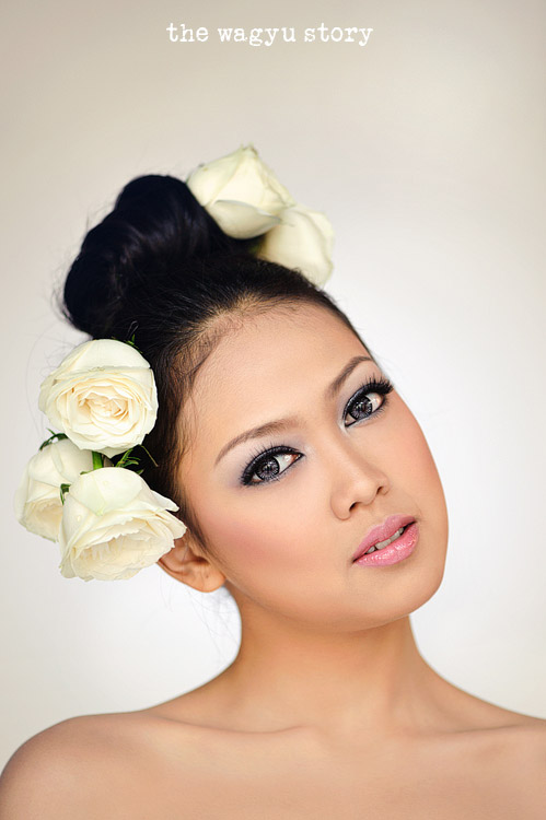 Female model photo shoot of thewagyustory in the wagyu story studio