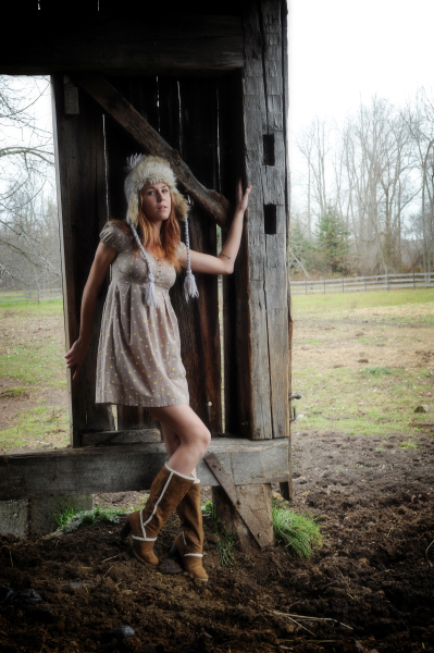Female model photo shoot of Alexandra Mahree in Rural Ontario